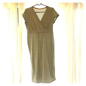 Green Patterned Boden Dress. Size 8 Us - image 1